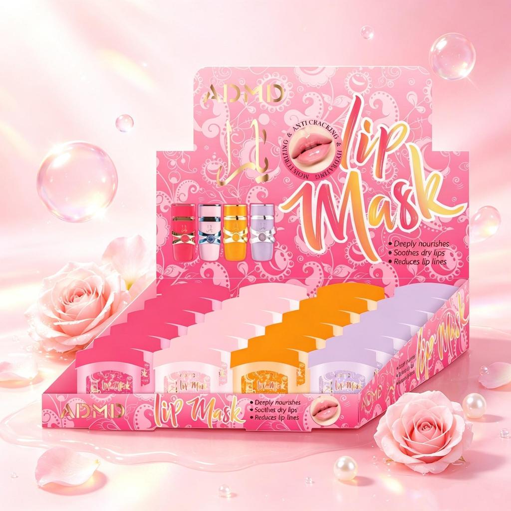 Außenhandels-Englisch Fruchtgeschmack Lippenbalsam Geschenkset - Feuchtigkeitsspendende und pflegende Lippenpflege