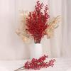 Snow Frosted Artificial Holly Berries DIY Fake Plant Crafts Red Berry Branche  Wedding Decoration