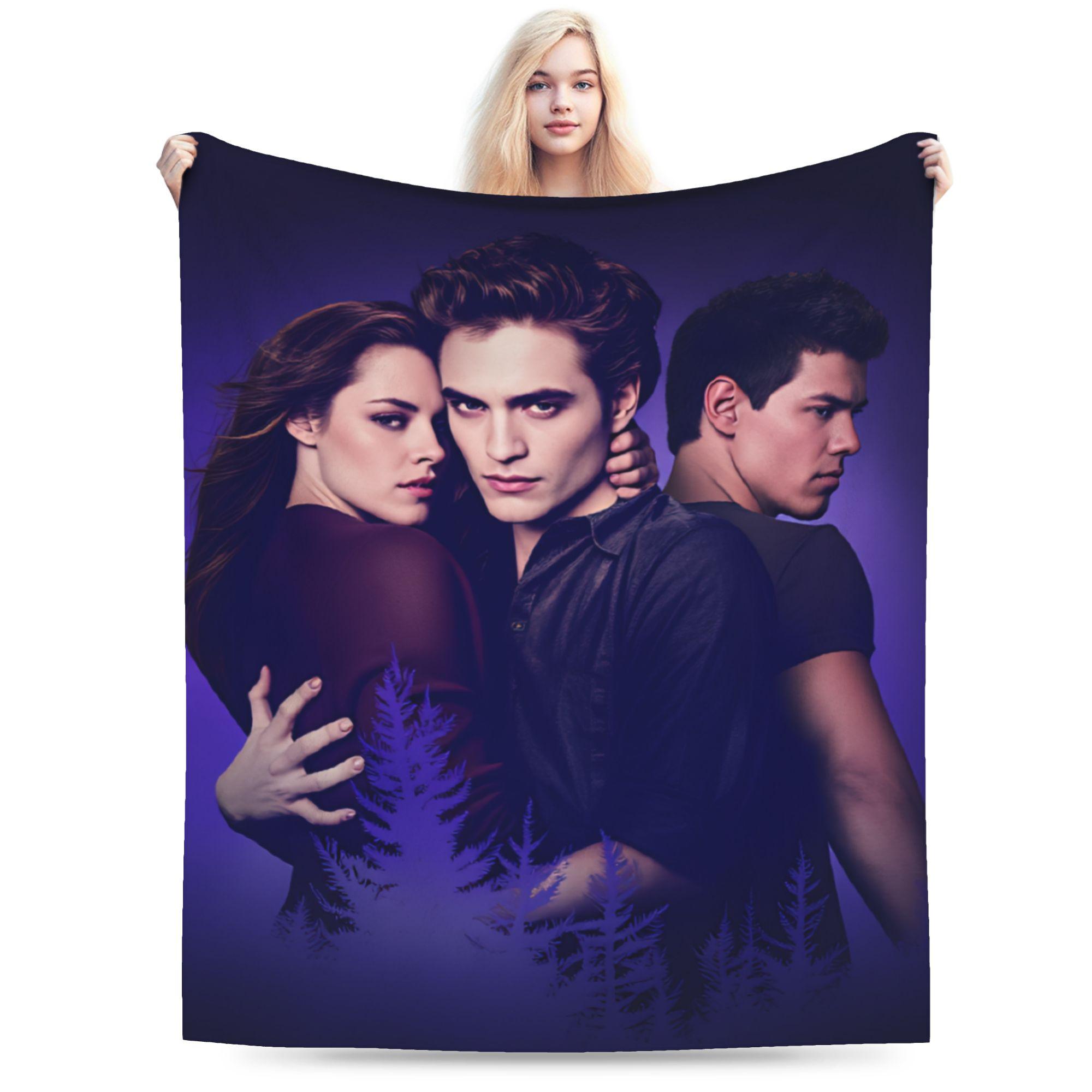 

Декор Эдвард Теплые одеяла Сага Сумерки Мальчик Девочка Плюшевое покрывало Удобное для улицы Фланелевая простыня Покрывало для дивана-кровати 30x40in