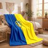 Leeds United Football Print Flannel Blanket Soft Warm Sofa Bed Throw Blanket For Home Office Bedroom