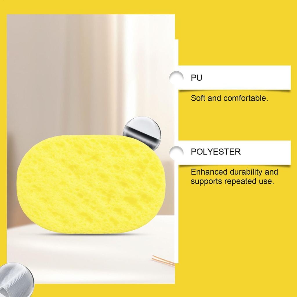 Memory Foam Shower Sponge Reusable Exfoliating Bath Sponge Soft Cleansing Peeling Tool for Travel Home Shower Spa