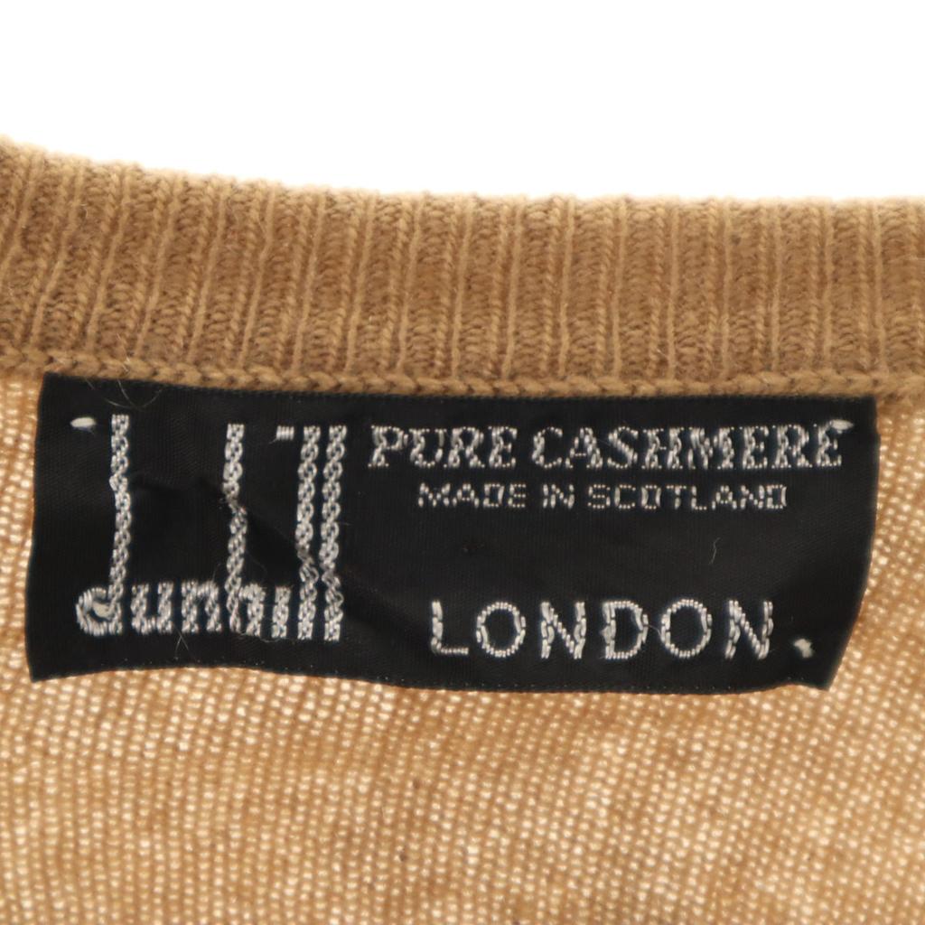 Dunhill Made in Scotland 100% cashmere Argyle Pattern Long sleeve V neck sweater Men's Used