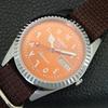 JAPAN VINTAGE REFURBISHED SEIKO 5 AUTOMATIC 6309A MENS ORANGE WATCH a442460-1