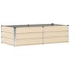 Plant Pot Ivory 160 X 80 X 45 Cm Steel