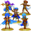 11cm Saint Seiya Anime Figure Myth Cloth Leo Aiolia Aquarius Camus Cancer DeathMask Golden Zodiac Knight Action Japanese Dolls