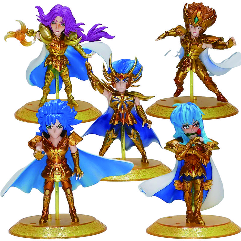 11cm Saint Seiya Anime Figure Myth Cloth Leo Aiolia Aquarius Camus Cancer DeathMask Golden Zodiac Knight Action Japanese Dolls