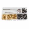 120x Metal Snap Fastener Press Button Stud For DIY Sewing Clothes Accessories