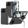 Magnetische Leder-Haptik Handyhülle Mit Seitenständer Google Pixel 11 Pro Fold Stoßfest PC-Abdeckung In Schwarz Grün Carbon