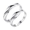 2pcs 925 Sterling Silver Couple Rings Zircom For Women Man Exquisite Student Girlfriend Silver JewelryGood Product