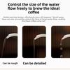 600ML Pour Over Coffee Kettle Wood Handle Drip Filter Coffee Maker Hand Brewing Kettle  Picnic