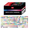 GuangNa 360/168 Colors Set Acrylic Paint Markers Brush Tip Paint For Rock Painting Festival Gift DIY Art Pens School Stationery