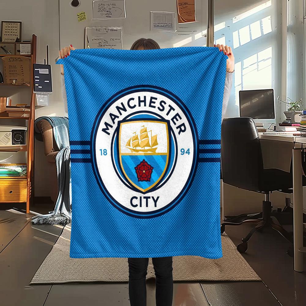 Manchester City Football Club3 Flannel Blanket, High quality Comfortable for All Seasons, Home Decor, Warmth and Comfort