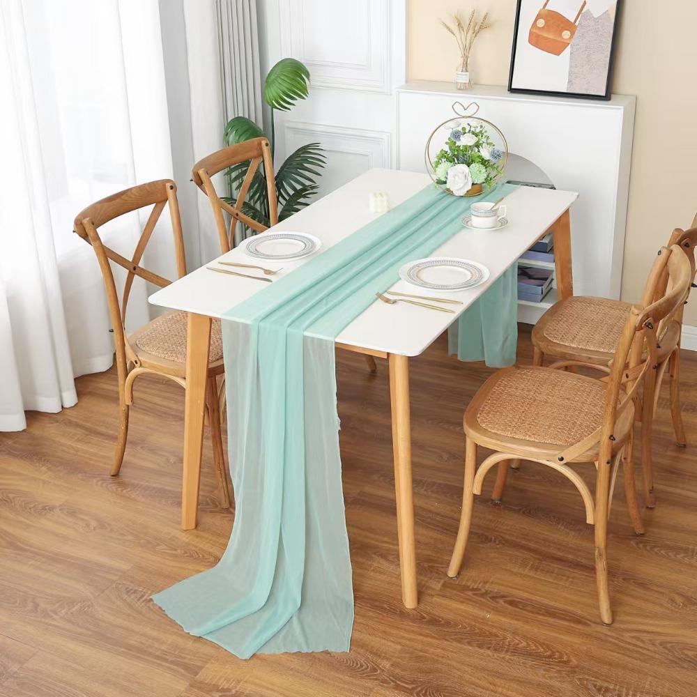 Polyester Party Bridal Tablecloth 30x300cm Wedding Table Cloth Wedding Birthday Party