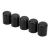 5Pcs Automotive Intake Vacuum Hose Cap Silicone Weather Resistant Vacuum Hose End for 19mm Tube Black