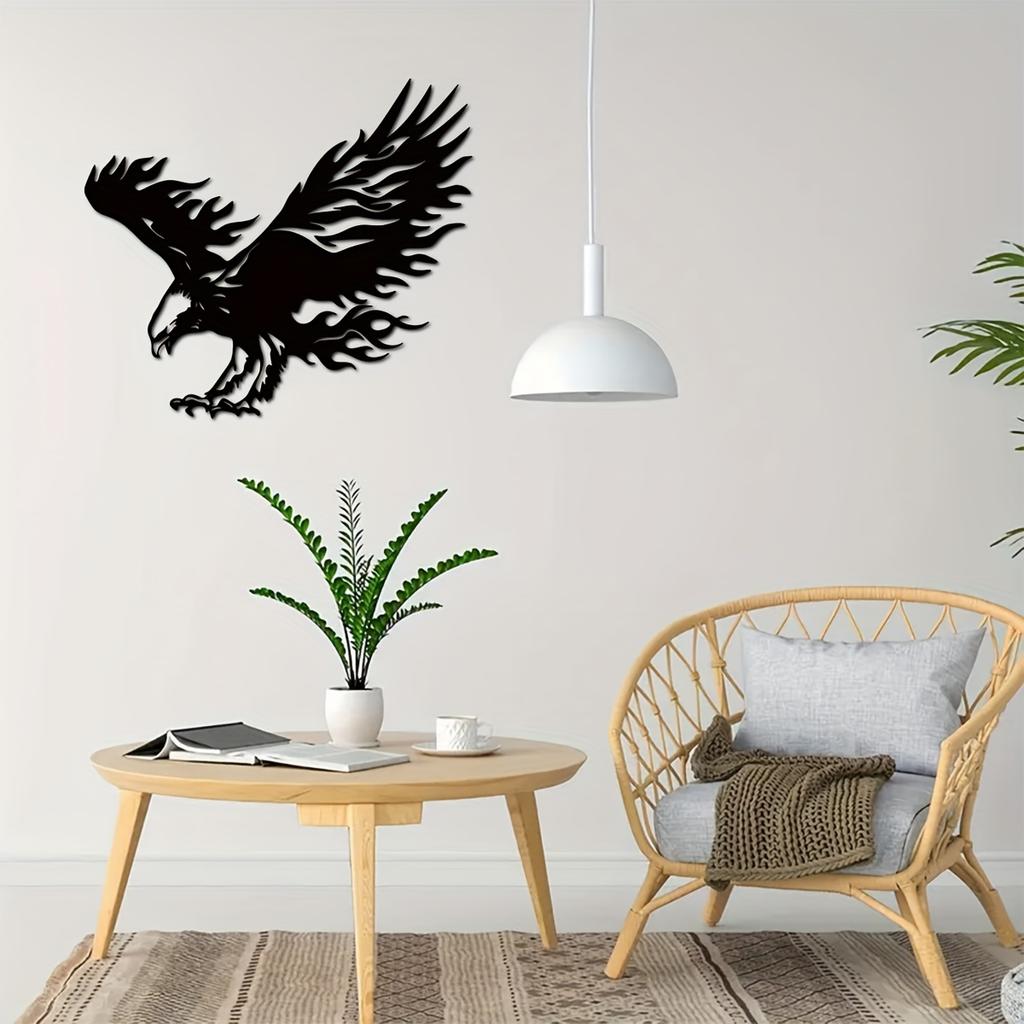 1pc Geometric Eagle Metal Wall Art Home Decor Housewarming Gift Halloween Christmas New Year