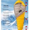 Dazei'ou Outdoor Mummy Down Sleeping Bag - 1600g
