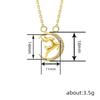 Deer Moon Necklace, Micro-Inlaid Zircon Pendant, Fashionable And Sweet Daily Accessories