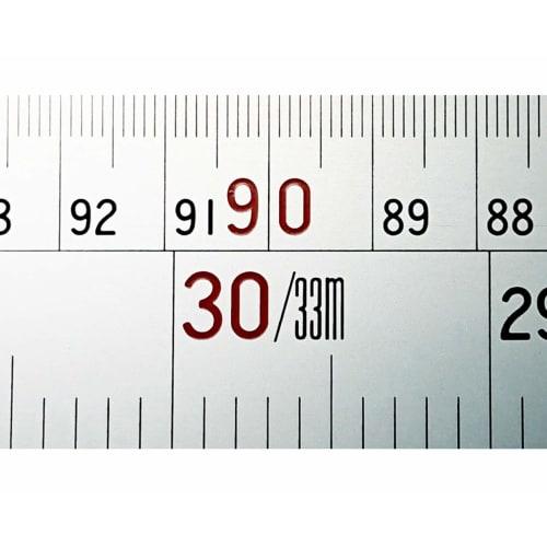 Shinwa Sokutei 1m Silver Ruler with Dual Graduations, Right Base Point, 13210