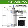 Air Cylinder SAI50 SAI63 Standard Double Acting Pneumatic Cylinder SAI50X100S SAI63X200S SAI50X150S SAI63X300S SAI50X75S 400 500