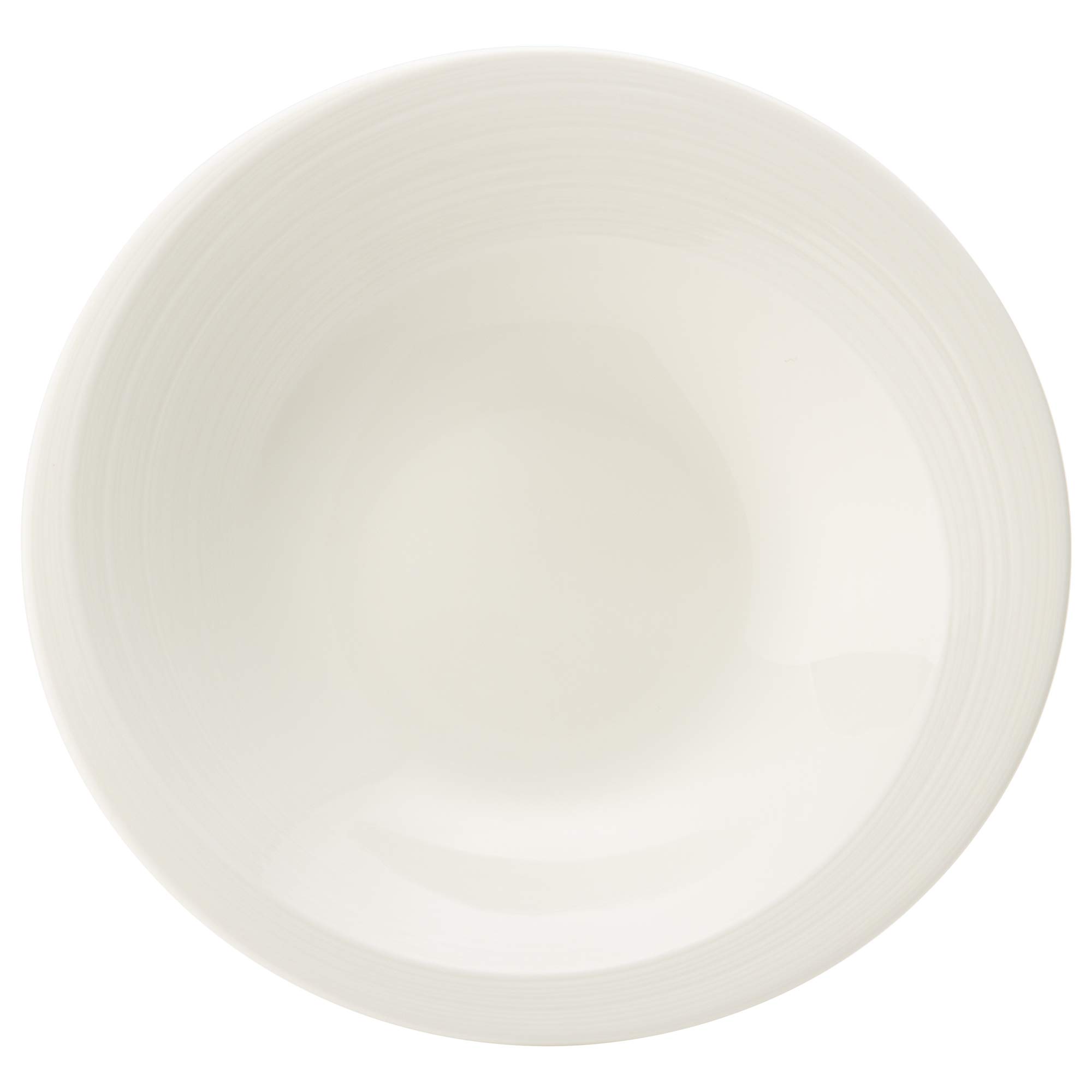 

NARUMI Esprit Plate, 23cm, White, Simple and Stylish, Relief Design, Deep Soup Plate, Microwave and Dishwasher Safe, Made in Japan, 50180-5304