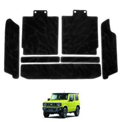 AUTO SPEC Luggage Compartment Mats for Suzuki Jimny JB64 JB74W 7PCS Set Wave Pattern