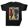 Made In 1975 Limited Edition 49 Years Of Being Awesome Tees Tops Men O-neck Short-Sleeve Fashion Tshirt Casual Basic T-shirt