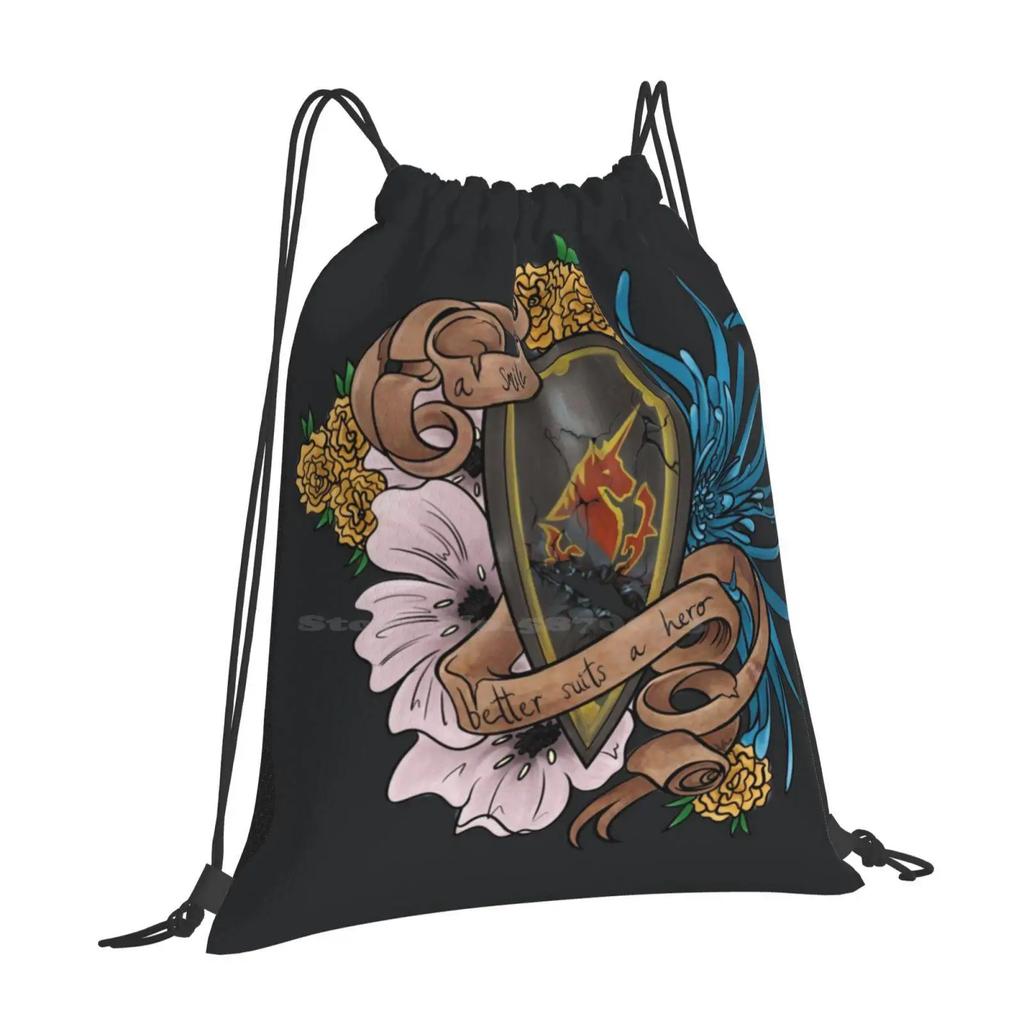 Hero School Bag Big Capacity Backpack Laptop Floral Tattoo Ffxiv Ff14 Final Fantasy 14 Final Fantasy Xiv Haurchefant House