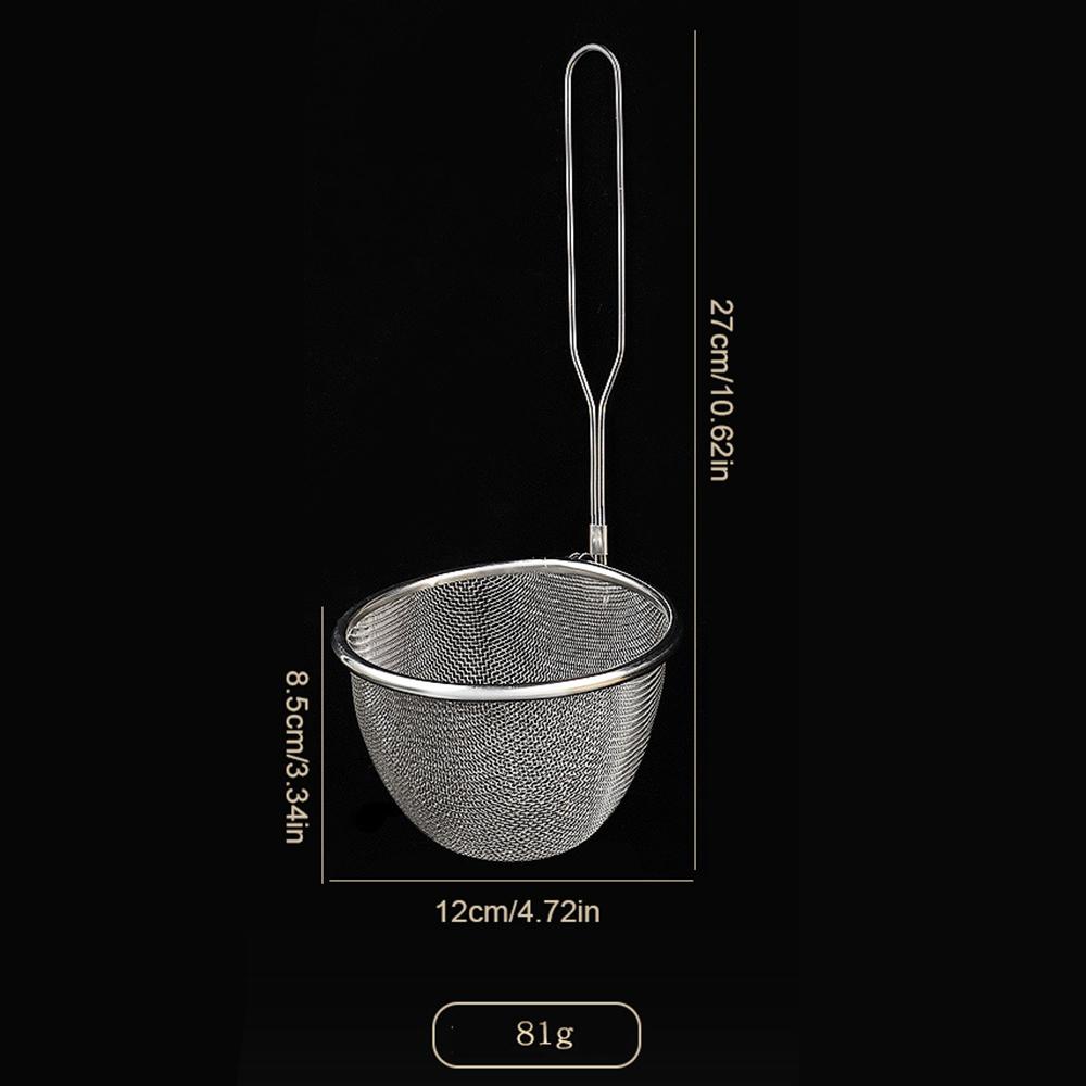 

Фильтр для лапши из нержавеющей стали 304, сетчатый фильтр, сито для домашнего хозяйства, кухонный дуршлаг, рыболовная ложка для лапши, фильтр для жарки