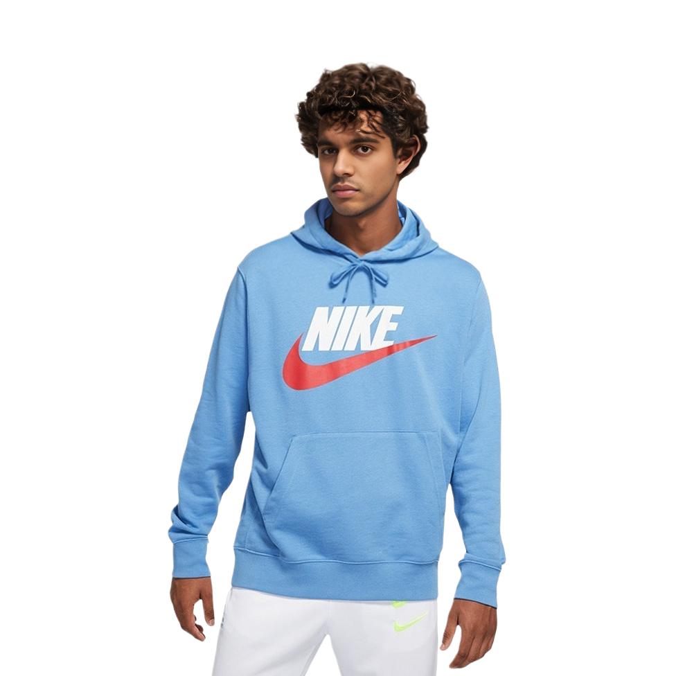 Nike Sweatshirts Men's Blue Hooded Moderate Regular CZ9129-461