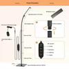 LED Floor Lamp For Living Room Adjustable Gooseneck Stand Light Dimmable Indoor Bedroom Standing Reading Light Office Decoration