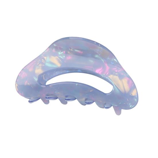 

Hair Claw Anti-slip Teeth Candy Color Hollow Design Hair Clip Medium Size Back Head Shark Hair Claw Strong Grip Hair Accessory темно-синий