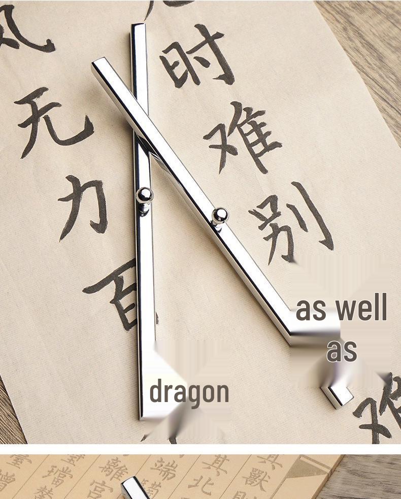 Divine Stroke White Iron Xuan Paperweight: Four Treasures of the Study for Chinese Painting & Calligraphy