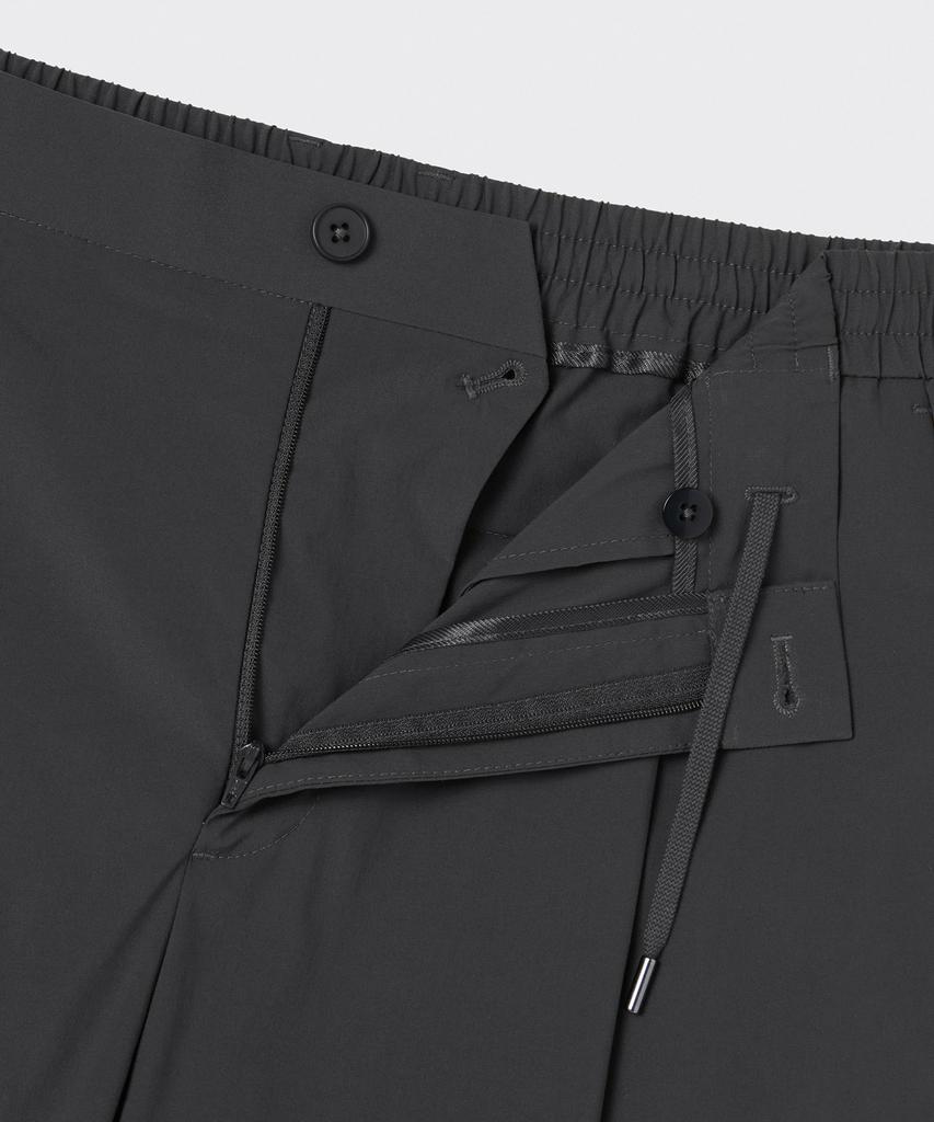 Musinsa Standard Solotex One-Pleat Wide Comfort Elastic Waist Pants [Gray]