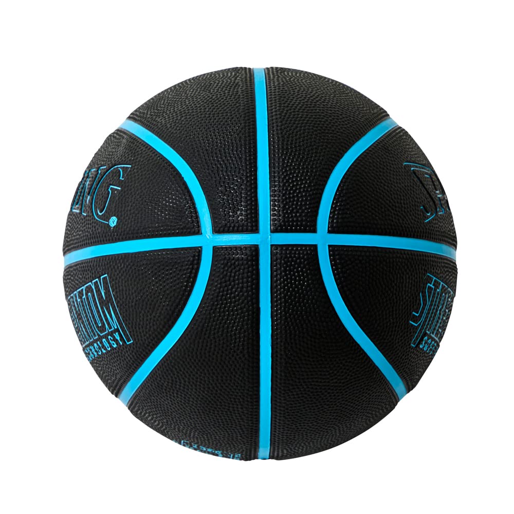 SPALDING Basketball Street Phantom Blue 5 Ball Rubber Basketball No. 84-802J