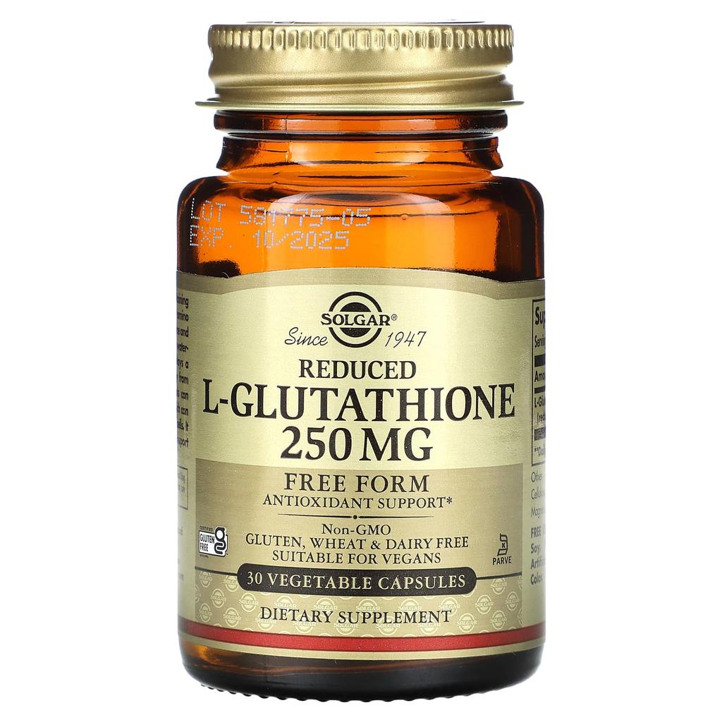 Reduced L-Glutathione, 250Mg, 30 Veggie Caps