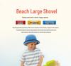 Large Children's Sand Play Shovel Set - Digging and Water Toys for Beach Fun
