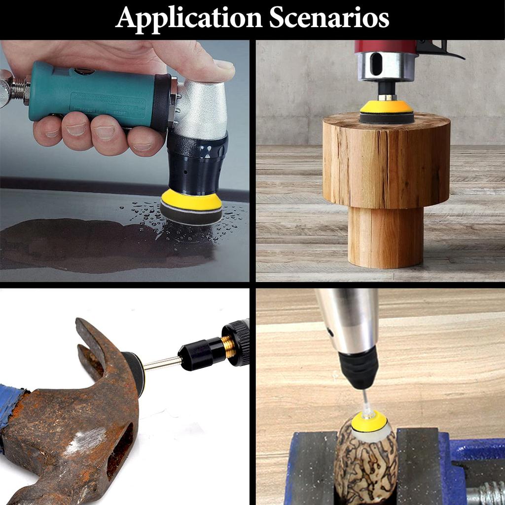 GOH DODD Waterproof for Polishing Mirror and Glossy Compatible with Electric Sanders 15 Sandpaper, 50mm, 180-Sheet Set, Metal, Polishing, Woodworking,