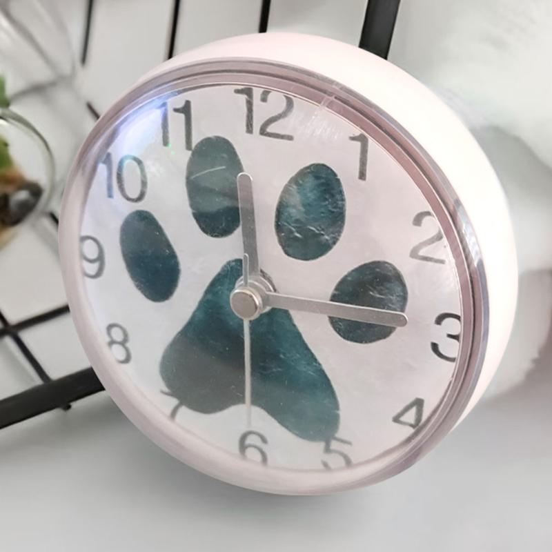 Digital Shower Clock Waterproof Wall Clock Suction Cup Bathroom Clock Suction Cup Wall Clock for Shower Washroom Kitchen