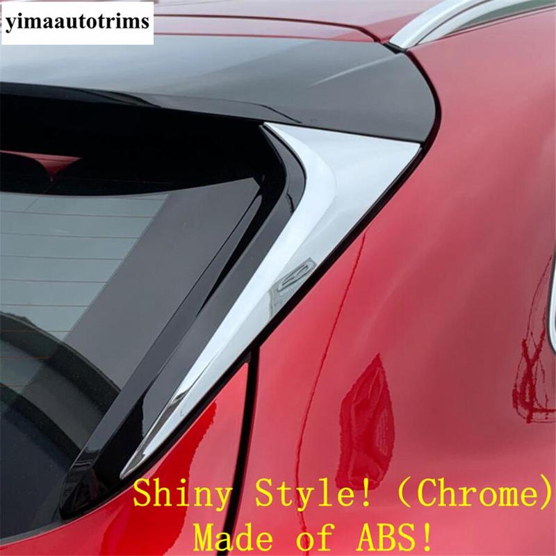 Car Rear Tail Window Panel Spoiler Wing Sequin Decoration Cover Trim ABS Chrome Accessories Exterior For Mazda CX-30 - 2025