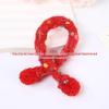 Colorful Knitted Wool Doll Scarf - Cartoon Figure Accessories, DIY Mini Scarf