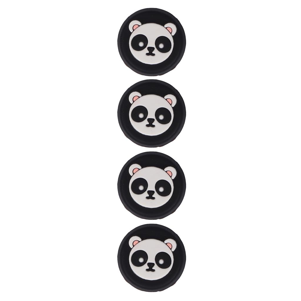 4pcs Thumb Grip Multipurpose Replacement Silicone Thumb Grip Caps for PS5 ControllerBlack