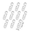 10PCS Adjustable Camping Tent Cord Rope Buckle S Type Tensioners Fastener Kit Outdoor Camping Tent Rope Tensioner Fixed Tool