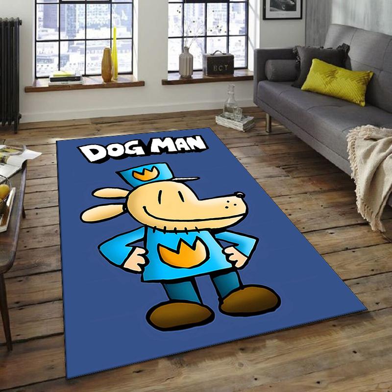 1pc DogMan1 Design Area Rug - Non-Slip, Soft & Cozy Floor Mat for Living Room, Bedroom, Office - Indoor/Outdoor Decorative Carpet