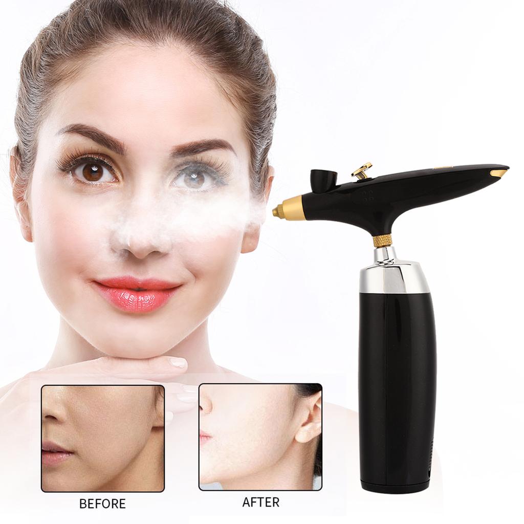 Portable Airbrush Makeup Kit Spray Gun Beauty Airbrush Kit for Beauty Salon HomeBlack