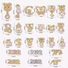 Ķīniešu Jaunais gads 3D nagu mākslas aksesuāri Rotaslietas Dekorācijas DIY Tiger Lucky naudas soma kristāla sarkans dārgakmens Rhinestone krelles
