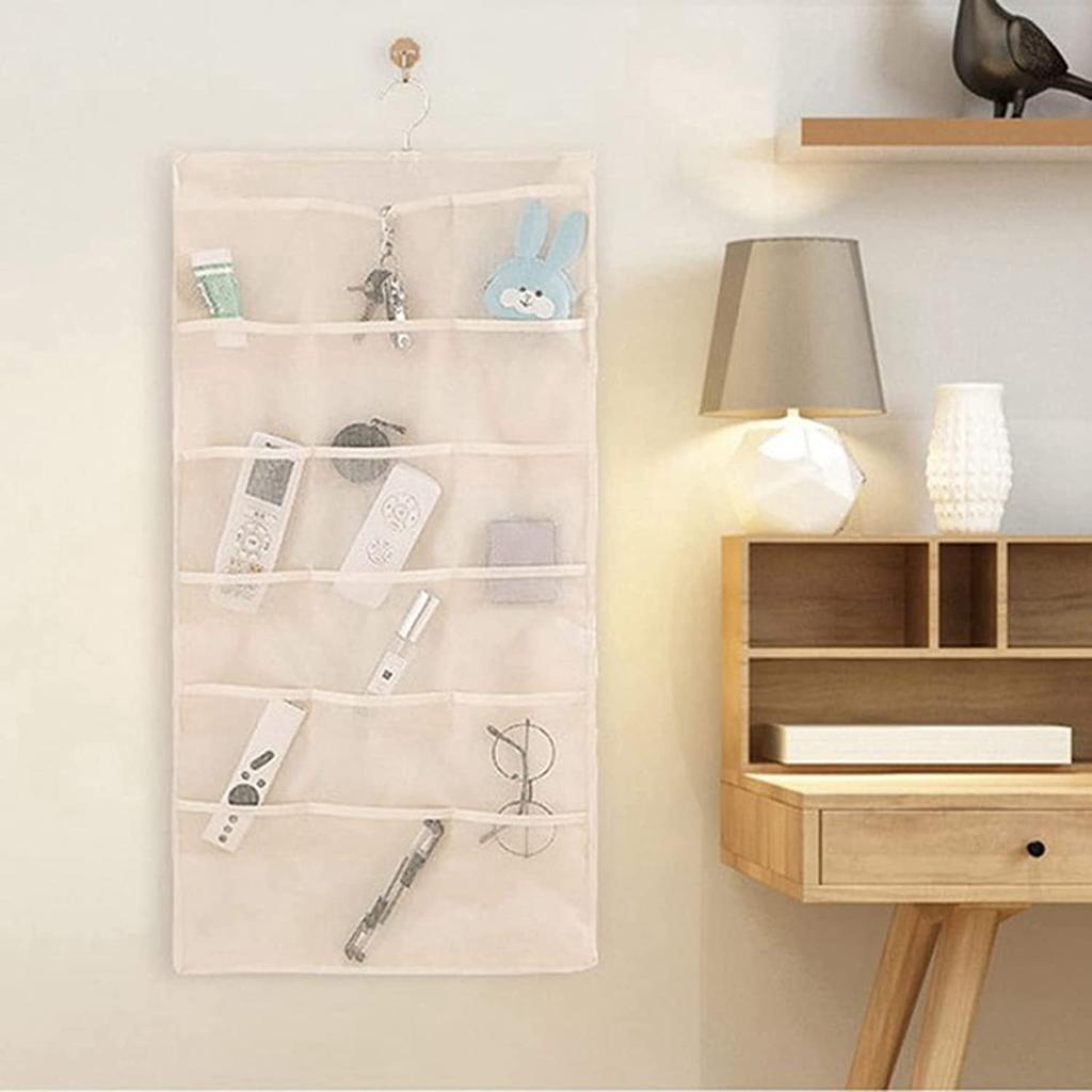 Durable Hanging Closet Organizer For Underwear Double Sided With Mesh Pockets Space Saving Storage Pocket Bra Socks Organizer