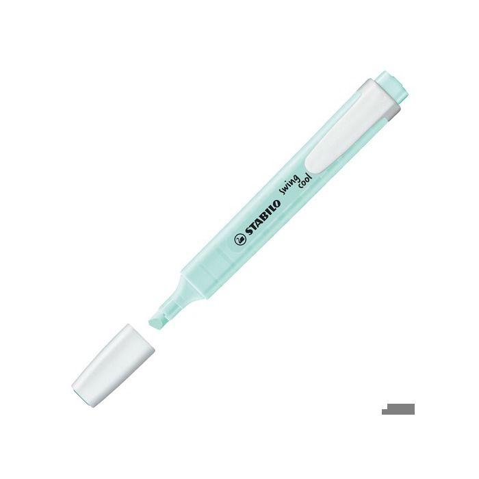 Pochette x 6 STABILO swing cool Pastel - menthe à l'eau + crème de jaune + teint de pêche + soupçon de rose + brume de lilas + touch