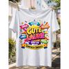 Good Mood T-Shirt, Bright Burst Arrows for Top, Front, Right, Left, Back, Bottom, with Stars And Carnival Comic Energy