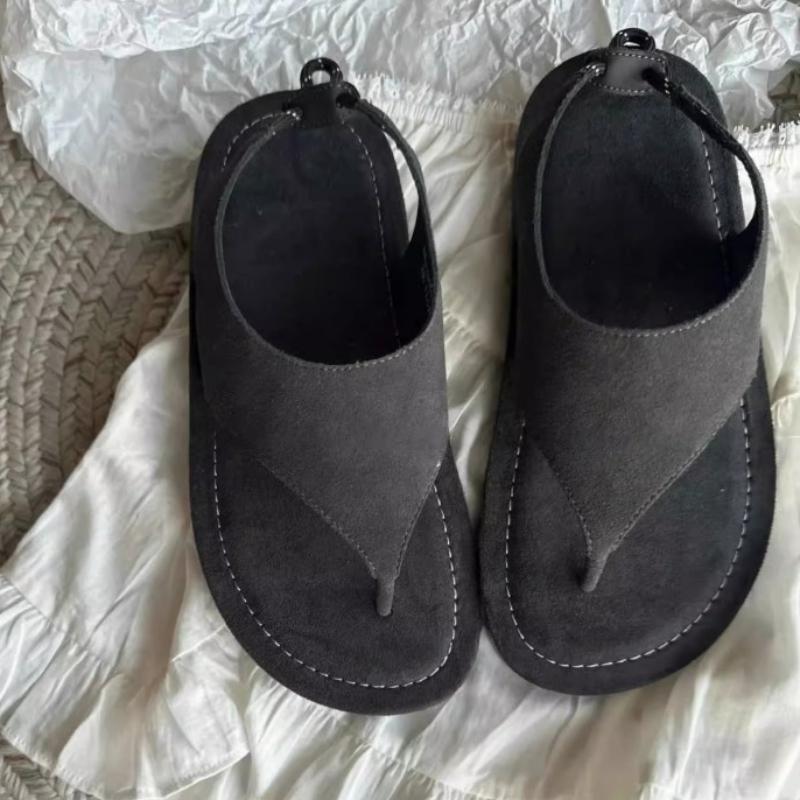 New Women Clip Toe Sandals Casual Summer Shoes Flats Slippers 2025 Trend Slingback Beach Shoes Flip Flops Woman Zapatos