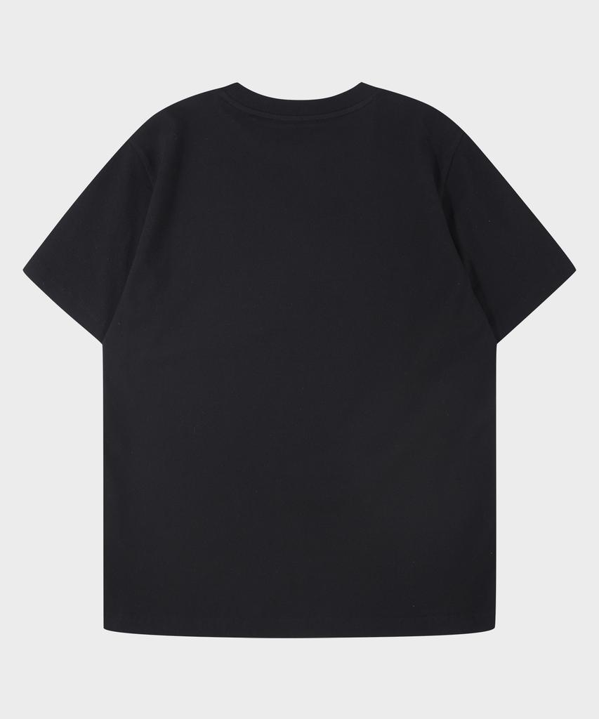 JEEP Heavy Cotton Small Logo Short Sleeve T-Shirt (Jr5Tsu192Bk)
